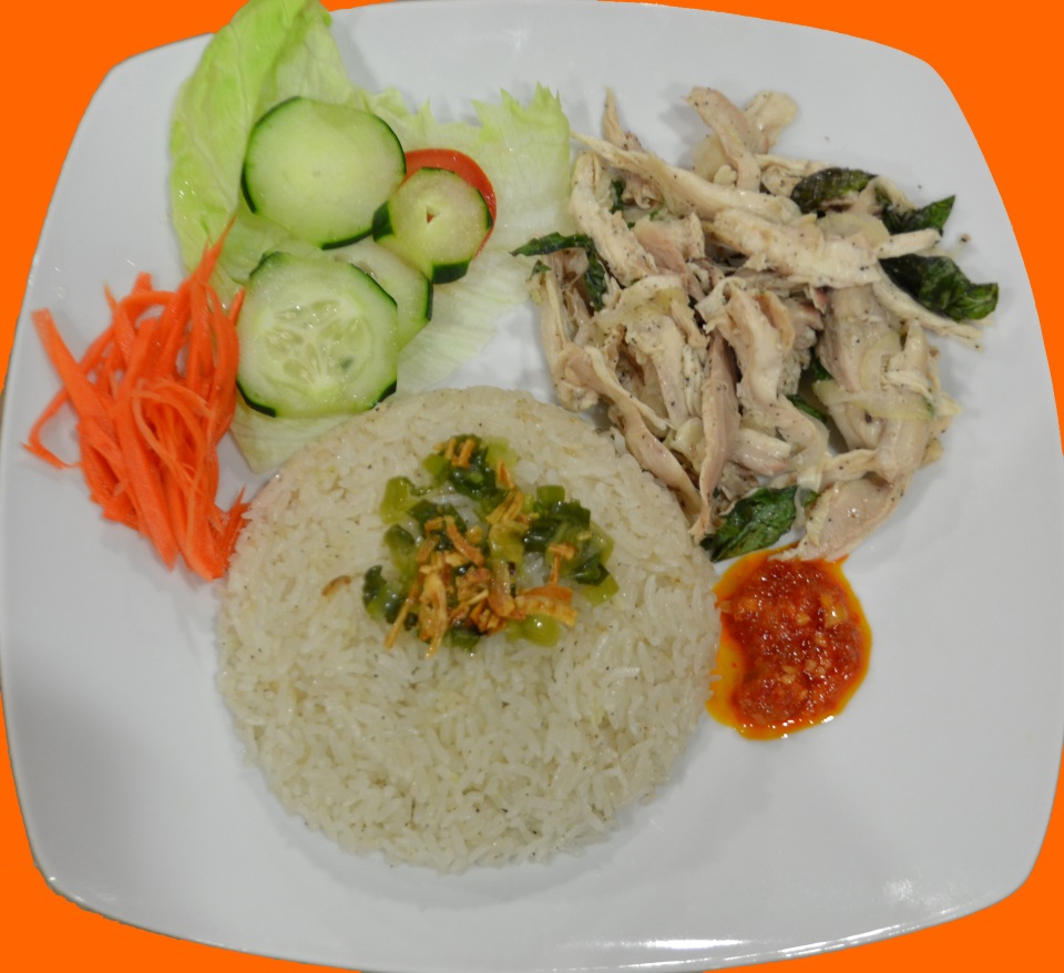 Picture of Vietnamese chicken salad w. rice